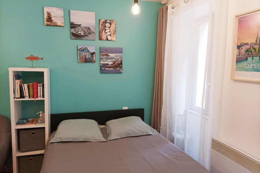 Oo Le Jardin Oo Paisible Studio Equipe Et Bien Place Quimper Exteriér fotografie